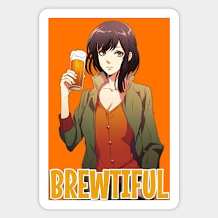 Brewtiful Anime Girl Magnet